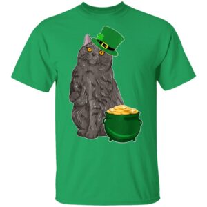 Lucky British Shorthair St Patricks Day T-Shirt, Long Sleeve, Hoodie