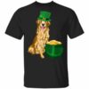 Lucky Golden Dog St Patricks Day T-Shirt, Long Sleeve, Hoodie