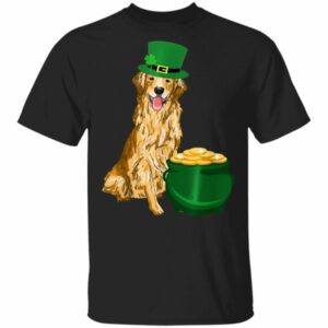 Lucky Golden Dog St Patricks Day T-Shirt, Long Sleeve, Hoodie