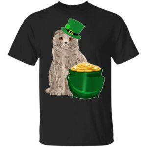 Lucky Scottish Fold St Patricks Day T-Shirt, Long Sleeve, Hoodie