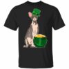 Lucky Sphynx Cat St Patricks Day T-Shirt, Long Sleeve, Hoodie