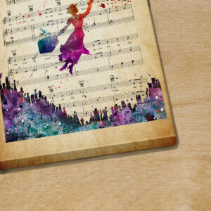 Marry Poppins Feed The Birds Sheet Music Poster Canvas 3