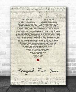 Matt Stell Prayed For You Script Heart Song Lyric Poster Canvas 1 Matt Stell Prayed For You Script Heart Song Lyric Poster Canvas 2