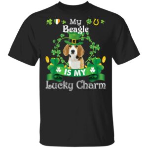 My Beagle Dog Is Lucky Charm Leprechaun St Patrick Day T-Shirt, Long Sleeve, Hoodie