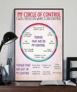 My Circle Of Control I Will Focus On What I Can Control Poster Canvas 1