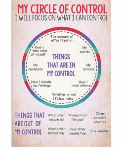 My Circle Of Control I Will Focus On What I Can Control Poster Canvas 2