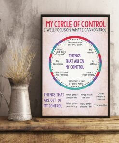 My Circle Of Control I Will Focus On What I Can Control Poster Canvas 3