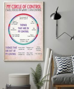 My Circle Of Control I Will Focus On What I Can Control Poster Canvas 4