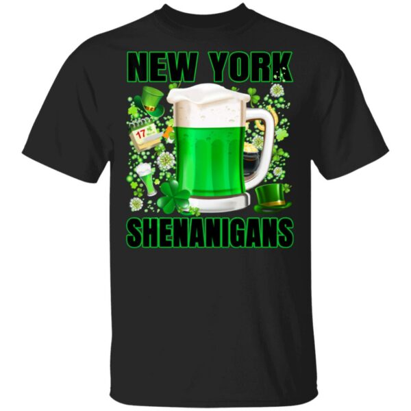 New York St Patrick Day 2020 Irish Parade Shamrock Beer T-Shirt, Long Sleeve, Hoodie