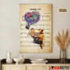 Personalized Carl Russell Dug Up Balloon House Married Life Sheet Music Poster Canvas