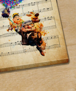 Personalized Carl Russell Dug Up Balloon House Married Life Sheet Music Poster Canvas 3