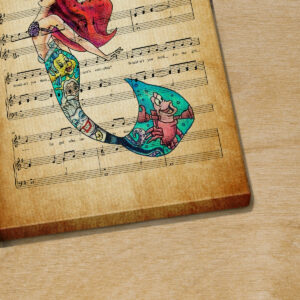 Personalized Little Mermaid Ariel Part of Your World Sheet Music Poster Canvas 3