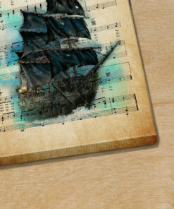 Personalized Pirates of the Caribbean Black Pearl Yo Ho Sheet Music Poster Canvas 2 Personalized Pirates of the Caribbean Black Pearl Yo Ho Sheet Music Poster Canvas 3