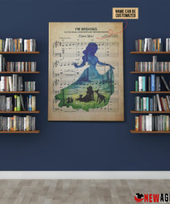 Personalized Snow White And The Seven Dwarfs I'm Wishing Sheet Music Poster Canvas 3 Personalized Snow White And The Seven Dwarfs Im Wishing Sheet Music Poster Canvas 4