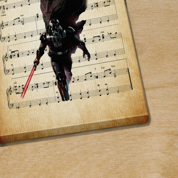 Personalized Star Wars Darth Vader The Imperial March Sheet Music Poster Canvas