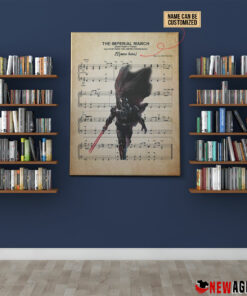 Personalized Star Wars Darth Vader The Imperial March Sheet Music Poster Canvas 3 Personalized Star Wars Darth Vader The Imperial March Sheet Music Poster Canvas 4