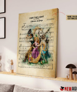 Personalized Tangled Rapunzel I See The Light Sheet Music Poster Canvas 1 Personalized Tangled Rapunzel I See The Light Sheet Music Poster Canvas 2