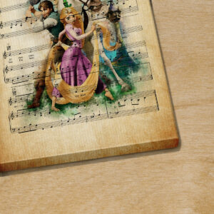 Personalized Tangled Rapunzel I See The Light Sheet Music Poster Canvas 3