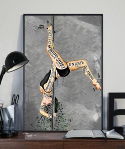 Pole Dance I Am Beautiful Enough Smart Enough Vintage Poster Canvas 3
