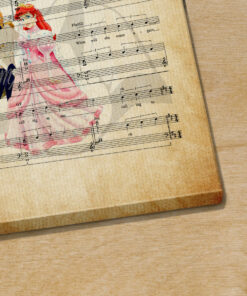 Prince Eric The Litte Mermaid Her Voice Sheet Music Poster Canvas 3