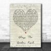 Rascal Flatts Bless The Broken Road Script Heart Song Lyric Quote Poster Canvas