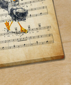 Scuttle The Litte Mermaid Positoovity Sheet Music Poster Canvas 2 Scuttle The Litte Mermaid Positoovity Sheet Music Poster Canvas 3