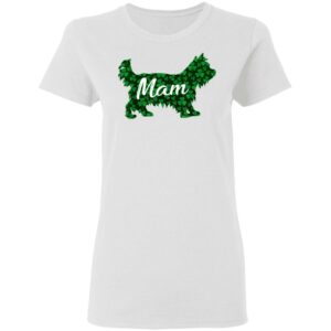 St Patrick Day Shamrock Yorkshire Dog Outfit Mam Irish T-Shirt, Hoodie, Long Sleeve