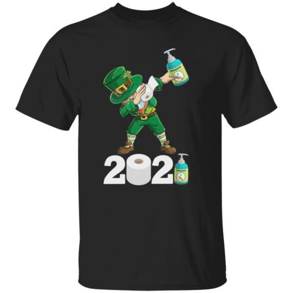 St Patrick’s Day Dabbing Leprechaun Social Distancing Toilet Paper 2021 Quarantine Shirt