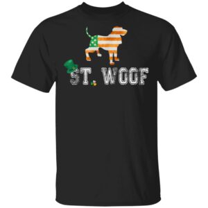 St. Patricks Day Flag American St. Woof Bloodhound Dog T-Shirt, Hoodie, Long Sleeve