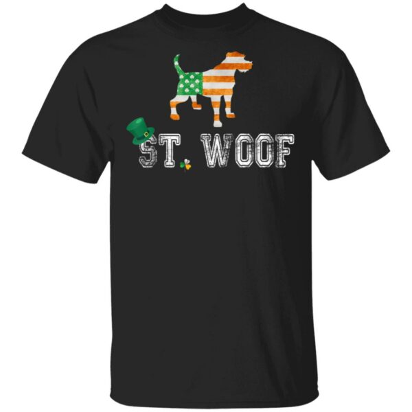 St. Patricks Day Flag American St. Woof Border Terrier Dog T-Shirt, Hoodie, Long Sleeve