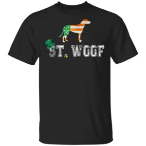 St. Patricks Day Flag American St. Woof Dalmatian Dog T-Shirt, Hoodie, Long Sleeve