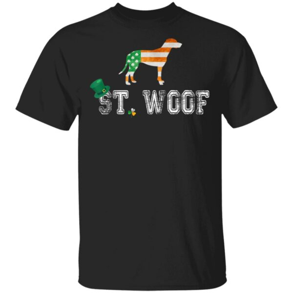 St. Patricks Day Flag American St. Woof Dalmatian Dog T-Shirt, Hoodie, Long Sleeve