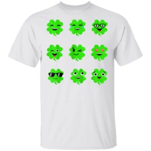 St Patricks Day Irish Emoji Shamrock Boys Shirt, Hoodie, Long Sleeve