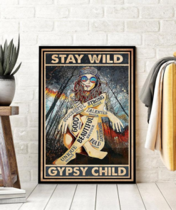 Stay Wild Gypsy Child Poster Canvas 1
