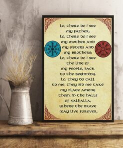 Viking Lo There Do I See My Father Lo There Do I See My Mother Vintage Poster, Canvas 2 Viking Lo There Do I See My Father Lo There Do I See My Mother Vintage Poster Canvas 3