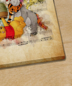 Winnie the Pooh and Friends Sheet Music Poster Canvas 2 Winnie the Pooh and Friends Sheet Music Poster Canvas 3