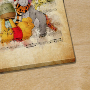 Winnie the Pooh and Friends Sheet Music Poster Canvas 3