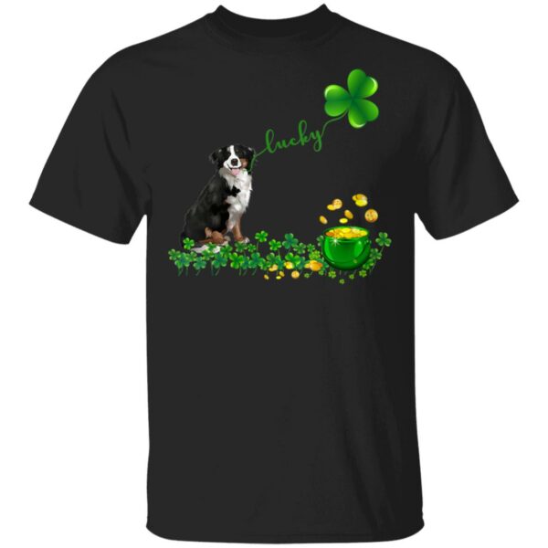 Womens Lucky Saint Bernese Mountain Dog Shamrock St Patricks Day T-Shirt, Hoodie, Long Sleeve