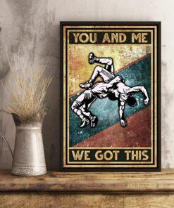 Wrestling You And Me We Got This Vintage Poster, Canvas 2 Wrestling You And Me We Got This Vintage Poster Canvas 3