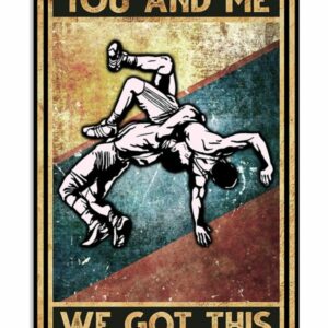 Wrestling You And Me We Got This Vintage Poster Canvas 5