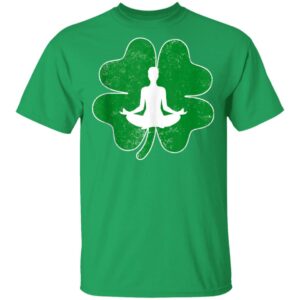 Yoga Shamrock Irish Saint Patricks Day Shirt, Long Sleeve