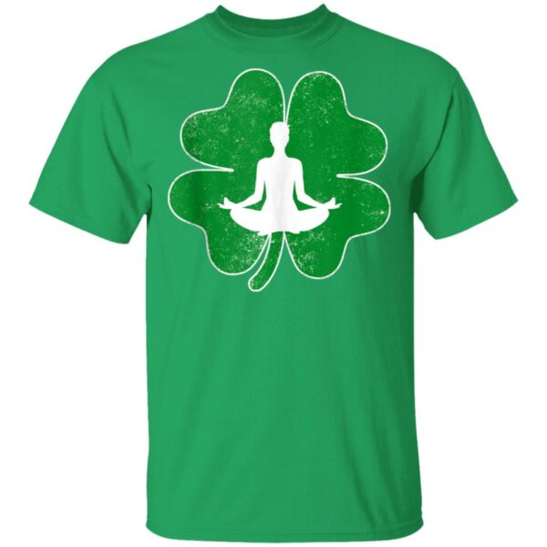 Yoga Shamrock Irish Saint Patricks Day Shirt, Long Sleeve