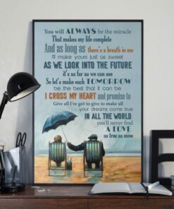 You will always be the miracle that makes my life complete Vertical Poster Canvas 1 You will always be the miracle that makes my life complete Vertical Poster Canvas 2