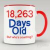 18,263 days old (50yo) mug
