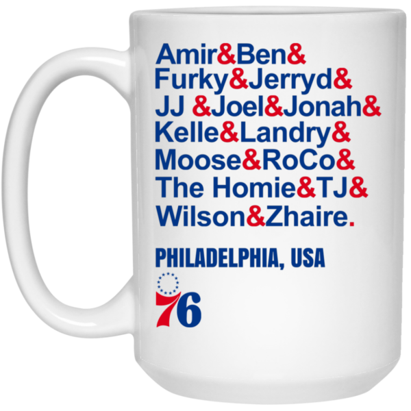 Amir & Ben & Furky & Jerryd Philadelphia USA 76 Mug Shirt Sweatshirt Long Sleeve Hoodie Tank Mug