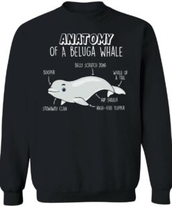 Anatomy Of A Beluga Whale Sweatshirt 1