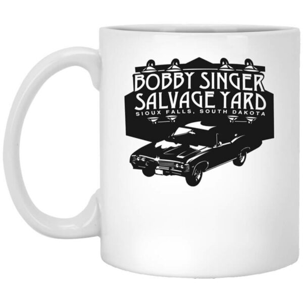 Bobby Singer Salvage Yard Sioux Falls South Dakota Mug Shirt Sweatshirt Long Sleeve Hoodie Tank Mug