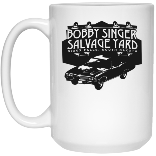 Bobby Singer Salvage Yard Sioux Falls South Dakota Mug Shirt Sweatshirt Long Sleeve Hoodie Tank Mug