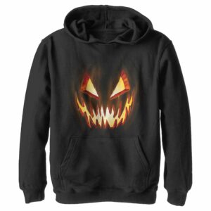 Boy’s Lost Gods Evil Pumpkin Face Pull Over Hoodie