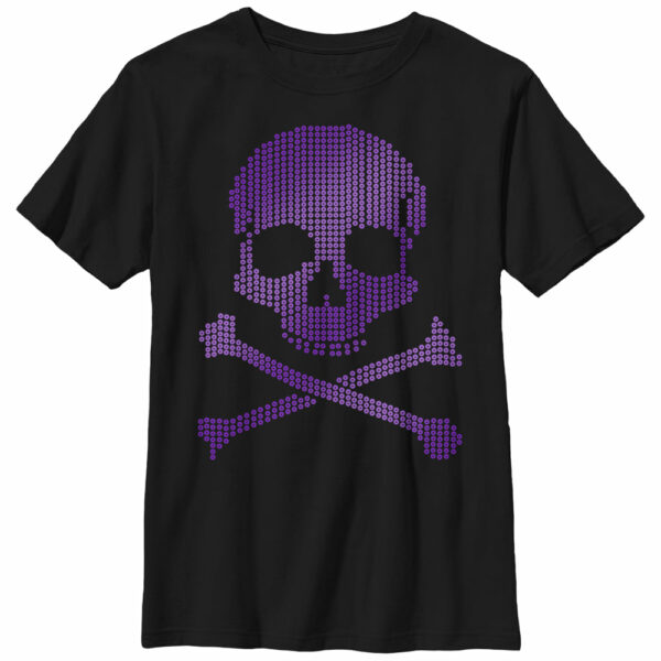 Boy’s Lost Gods Halloween Circle Print Skull and Crossbones T-Shirt